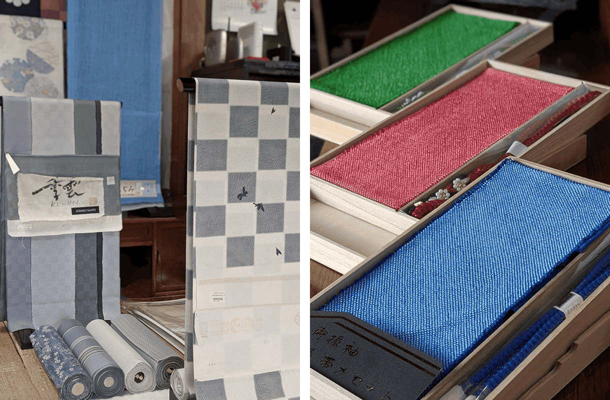 着物の仕立て、帯・小物類の販売